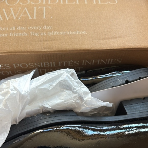 LifeStride Womens London 2 Loafers Black Patent 11 M - Picture 6 of 6
